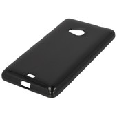 Pokrowiec silikonowe etui BACK CASE czarne do Microsoft Lumia 640 XL Dual SIM