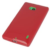 Pokrowiec silikonowe etui BACK CASE czerwone do NOKIA Lumia 930