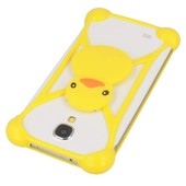 Pokrowiec etui bumper 3D Kaczuszka żółta myPhone Cube / 2