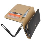 Pokrowiec etui portfel czarne SAMSUNG GT-C3350 Solid / 8