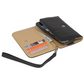 Pokrowiec etui portfel czarne SAMSUNG GT-C3350 Solid / 7