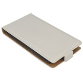 Pokrowiec z klapką na magnes Prestige Slim Flexi biały ALCATEL One Touch Pop C2 / 3