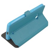 Pokrowiec etui Flexi Book niebieskie Microsoft Lumia 435 Dual SIM / 9