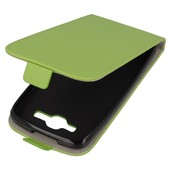 etui z klapk� z klapk� na magnes Prestige Slim Flexi zielony do HUAWEI Ascend Y540