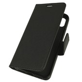 Pokrowiec etui z klapk na magnes Fancy Case czarne do APPLE iPhone 9