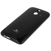 Pokrowiec etui silikonowe Mercury JELLY CASE czarne do HTC One M8
