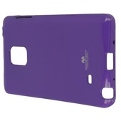 Pokrowiec etui silikonowe Mercury JELLY CASE fioletowy SAMSUNG Galaxy Note 4 Edge / 9