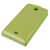 Pokrowiec z klapką na magnes Prestige Slim Flexi zielony Microsoft Lumia 430 Dual SIM / 4
