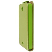 Pokrowiec z klapką na magnes Prestige Slim Flexi zielony Microsoft Lumia 430 Dual SIM / 7