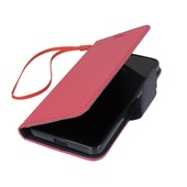 Pokrowiec etui z klapk� na magnes Fancy Case r�owo-granatowe do Microsoft Lumia 640 Dual SIM