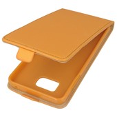 Pokrowiec z klapk� na magnes Prestige Slim Flexi pomara�czowy do SAMSUNG Galaxy Note 5