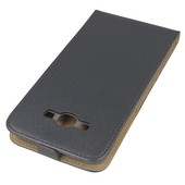 Pokrowiec z klapką na magnes Prestige Slim Flexi grafitowy SAMSUNG Galaxy A8 / 4
