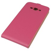 Pokrowiec z klapką na magnes Prestige Slim Flexi różowy SAMSUNG Galaxy A8 / 5