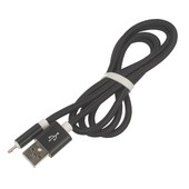 Kabel USB sznurkowy 1m microUSB czarny do LG Joy