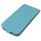 Pokrowiec z klapką na magnes Prestige Slim Flexi jasny niebieski ALCATEL One Touch Idol 3 5.5 cala / 2