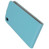 Pokrowiec z klapką na magnes Prestige Slim Flexi jasny niebieski ALCATEL One Touch Idol 3 5.5 cala / 9