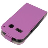 Pokrowiec z klapką na magnes Prestige Slim Flexi fioletowy ALCATEL One Touch Pop C2 / 4