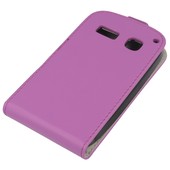 Pokrowiec z klapką na magnes Prestige Slim Flexi fioletowy ALCATEL One Touch Pop C2 / 5