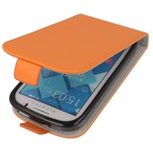 Pokrowiec z klapką na magnes Prestige Slim Flexi pomarańczowy ALCATEL One Touch Pop C2