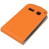 Pokrowiec z klapką na magnes Prestige Slim Flexi pomarańczowy ALCATEL One Touch Pop C2 / 5