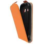 Pokrowiec z klapką na magnes Prestige Slim Flexi pomarańczowy ALCATEL One Touch Pop C2 / 6