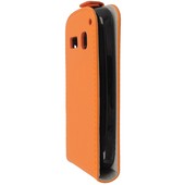 Pokrowiec z klapką na magnes Prestige Slim Flexi pomarańczowy ALCATEL One Touch Pop C2 / 8