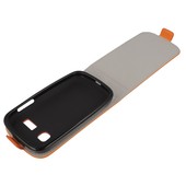Pokrowiec z klapką na magnes Prestige Slim Flexi pomarańczowy ALCATEL One Touch Pop C2 / 11