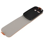 Pokrowiec z klapką na magnes Prestige Slim Flexi pomarańczowy ALCATEL One Touch Pop C2 / 12