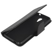 etui podstawka etui Fancy Case czarny do HTC Desire 620