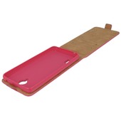 Pokrowiec z klapką na magnes Prestige Slim Flexi różowy myPhone Q-Smart II Plus / 9