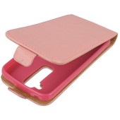 Pokrowiec z klapką na magnes Prestige Slim Flexi różowy ALCATEL One Touch Pop C2