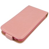 Pokrowiec z klapką na magnes Prestige Slim Flexi różowy ALCATEL One Touch Pop C2 / 2