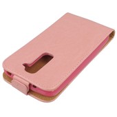 Pokrowiec z klapką na magnes Prestige Slim Flexi różowy ALCATEL One Touch Pop C2 / 3