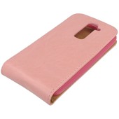 Pokrowiec z klapką na magnes Prestige Slim Flexi różowy ALCATEL One Touch Pop C2 / 4