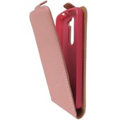 Pokrowiec z klapką na magnes Prestige Slim Flexi różowy ALCATEL One Touch Pop C2 / 9