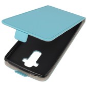 Pokrowiec z klapk na magnes Prestige Slim Flexi jasny niebieski do LG G4 Stylus
