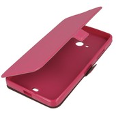 Pokrowiec etui Flexi Book r�owe do Microsoft Lumia 540 Dual SIM