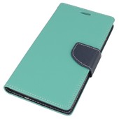 Pokrowiec etui z klapk na magnes Fancy Case mitowo-granatowe do SONY Xperia Z1 Compact