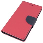 Pokrowiec etui z klapk na magnes Fancy Case rowo-granatowe do SONY Xperia Z5