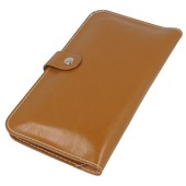 Pokrowiec etui portfel Premium brązowy 4,0-4,7 cala HTC One / 2