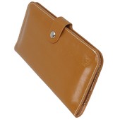 Pokrowiec etui portfel Premium brązowy 4,0-4,7 cala HTC One / 4