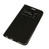 Pokrowiec etui Smart Look z okienkiem czarne LG K10 2018 / 2