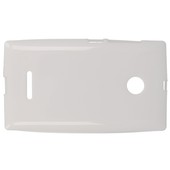 Pokrowiec silikonowe etui BACK CASE białe Microsoft Lumia 435 Dual SIM / 3
