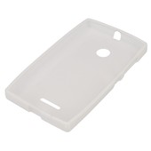 Pokrowiec silikonowe etui BACK CASE białe Microsoft Lumia 435 Dual SIM / 6
