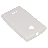Pokrowiec silikonowe etui BACK CASE białe Microsoft Lumia 435 Dual SIM / 7