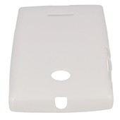 Pokrowiec silikonowe etui BACK CASE białe Microsoft Lumia 435 Dual SIM / 8