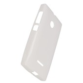 Pokrowiec silikonowe etui BACK CASE białe Microsoft Lumia 435 Dual SIM / 11
