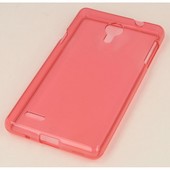 Pokrowiec oryginalne COMPACT silikonowe etui BACK CASE ciemnor�owe do myPhone Compact