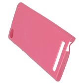 Pokrowiec oryginalne CUBE LTE silikonowe etui BACK CASE różowe myPhone Cube LTE / 4