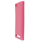 Pokrowiec oryginalne CUBE LTE silikonowe etui BACK CASE różowe myPhone Cube LTE / 5